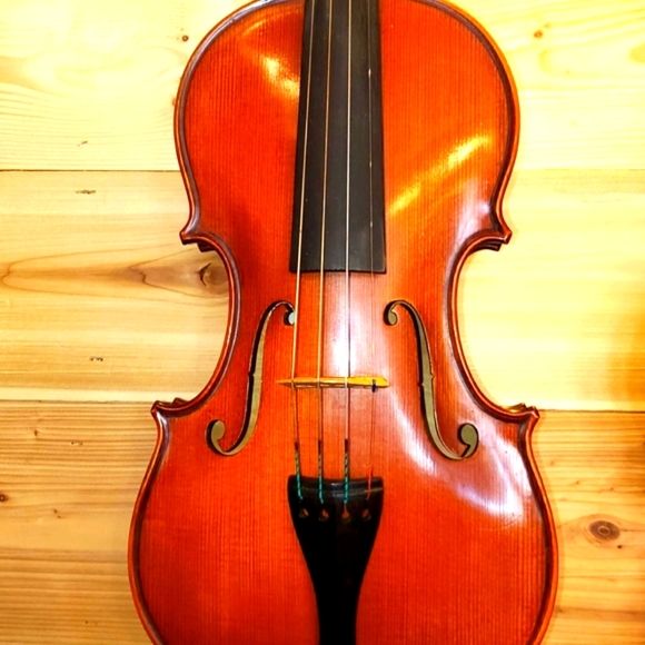 🔥 Violin- pro instrument w/ aged maple & FLAMES🔥 - Picture 3 of 11